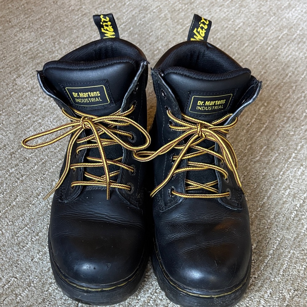Dr. Martens Industrial Winch Steel Toe Work Boots Mens Size 7 Black-Wyoming